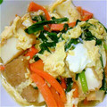 kin0py's cooksnap of when they made 超簡単！栄養満点★厚揚げとにらの卵とじ　.