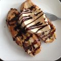 けっぴぃ3's cooksnap of when they made ふわふわフレンチトーストバニラアイス添え.
