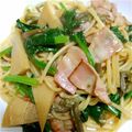 とみ★とみ's cooksnap of when they made 春満開　❀　山菜の和風パスタ　❀.