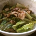 ♪cow♪'s cooksnap of when they made レタスと豚肉のオイスター炒め.