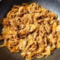 ラフロイグ31年's cooksnap of when they made ☆豚コマ肉と玉ねぎのウスターソース炒め☆.