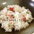 papikun's cooksnap of when they made はちみつ梅としらすのチャーハン.