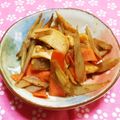 シャンプーハット's cooksnap of when they made 食感を楽しむ♪カレーきんぴらのナッツ和え.