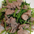 あられちゃん♪'s cooksnap of when they made 豆苗と豚肉の炒め.