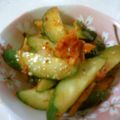 我が家でベーカリー's cooksnap of when they made きゅうりのキムチ和え.