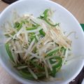 mari119's cooksnap of when they made ♦もやしとピーマンのめんつゆバター炒め♦.