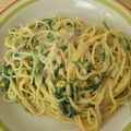 チョモチャ's cooksnap of when they made 簡単ツナとホウレン草のクリームパスタ.