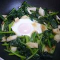 エドリバー's cooksnap of when they made ☆豆苗としめじの巣ごもり卵☆.