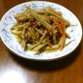 なごにゃ。's cooksnap of when they made 簡単で美味しいきんぴらごぼう(お弁当にも.