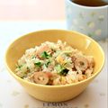 runa10's cooksnap of when they made 豆苗☆ちくわ☆卵でチャチャっとチャーハン.