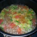 りべぇ's cooksnap of when they made トマトと牛肉の韓国風スープ.