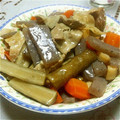 お料理初心者ママ's cooksnap of when they made 豚バラ肉とごぼうの旨煮.