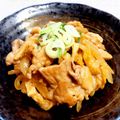 ☆★あんず姫★☆'s cooksnap of when they made 簡単メイン☆豚こま油揚げのすき焼き風炒め.