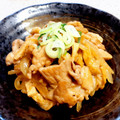 ☆★あんず姫★☆'s cooksnap of when they made 簡単メイン☆豚こま油揚げのすき焼き風炒め.