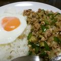aoshin1230's cooksnap of when they made ガパオ風アジアごはん.