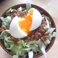 ひび稚魚's cooksnap of when they made ロコモコ風？そぼろどんぶり.