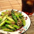 せつぶんひじき's cooksnap of when they made アスパラとちりめん味噌炒め.