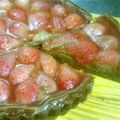 ティラノ〜's cooksnap of when they made 簡単♪ヘルシー苺タルトq(^-^q).