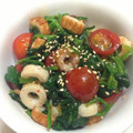 sakuyue's cooksnap of when they made ✿ほうれん草＆ちくわ✿スイートチリ和え.