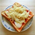 yuka119's cooksnap of when they made 玉ねぎでイタリアントースト♬.