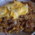 yuhome's cooksnap of when they made 冷ごはんと焼きそば麺で★甘めのそばめし.