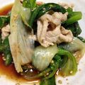 ぷーぷに's cooksnap of when they made 豚肉&ﾚﾀｽのごま酢あえ.*゜.