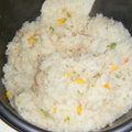 くれあーー's cooksnap of when they made 炊飯器☆エビピラフ.