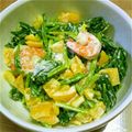 ♪ぴんりゅう♪'s cooksnap of when they made ほうれん草とエビのサラダ.