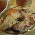 miraca's cooksnap of when they made 残り物カレー リメイク ☆ 焼きカレー.