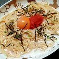 たそ★'s cooksnap of when they made 五◯衛門風♡たらこのカルボナーラ.