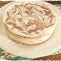 はにわ32's cooksnap of when they made マーブル★レアチーズケーキ.