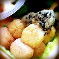 ココちゃむ's cooksnap of when they made お花見に✿じゃが芋３色団子♫.