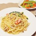 くぴまろ's cooksnap of when they made エビとズッキーニのスパゲティ.