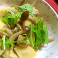 羽尼うに's cooksnap of when they made せりとたけのこの煮物.