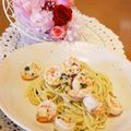 るるおか's cooksnap of when they made レモンと海老のペペロンチーノ.