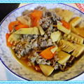 ゆけり３兄弟's cooksnap of when they made 筍と豚肉の煮物.