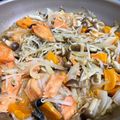 1児の母's cooksnap of when they made 幼児食に☆鮭のちゃんちゃん焼き.