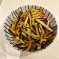 ainuinu's cooksnap of when they made 大根☆人参☆薩摩芋の皮できんぴら炒め.