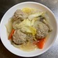 のえもゆ's cooksnap of when they made 白菜きのこのほっこり♡肉だんごスープ♪.