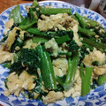 msy0730's cooksnap of when they made つるむらさきとフワフワ卵のあっさり塩炒め.