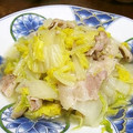 koko999's cooksnap of when they made 白菜農家の白菜と豚肉のあっさり煮.