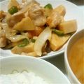 おーもりちゃん's cooksnap of when they made 鶏胸肉と筍のバタポン炒め.