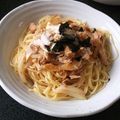 やっききー's cooksnap of when they made ツナとエリンギのおろしスパゲティー.