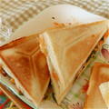 ぴーちゃんぱぱ's cooksnap of when they made ほうれん草と卵のサンドイッチ☆.