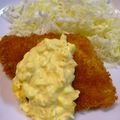 kanahr's cooksnap of when they made (^^)カレイのフライタルタル添え.