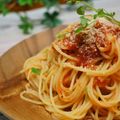 bobitin's cooksnap of when they made トマトソースとチーズのスパゲティー.