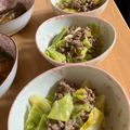 MEME72's cooksnap of when they made ❀春キャベツとひき肉のごま味噌炒め❀.