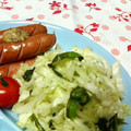 キョク's cooksnap of when they made キャベツとソーセージ☆しその塩漬け炒め☆.