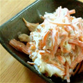 にけ☆★'s cooksnap of when they made 栄養満点＊人参とちくわの胡麻マヨサラダ.