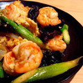 ひとねむ's cooksnap of when they made 海老とアスパラ、キクラゲの中華風卵炒め.
